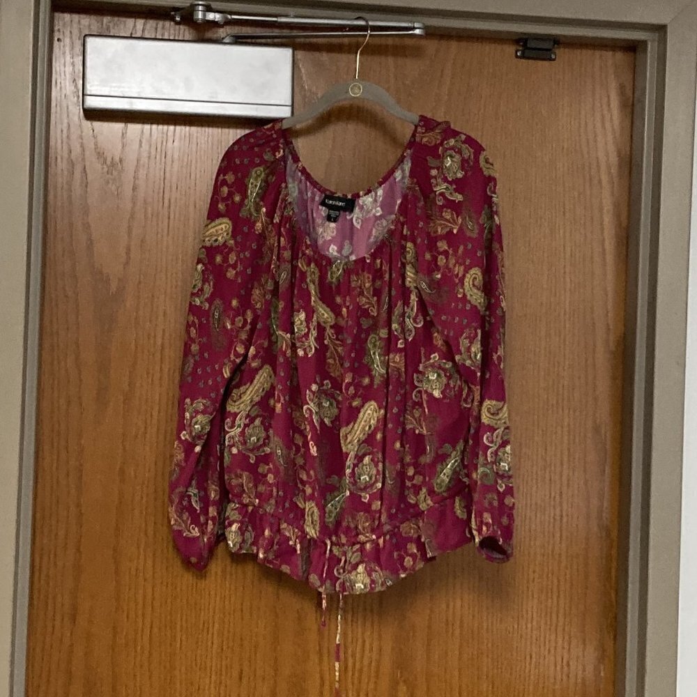 Karen Kane peasant blouse sz large
